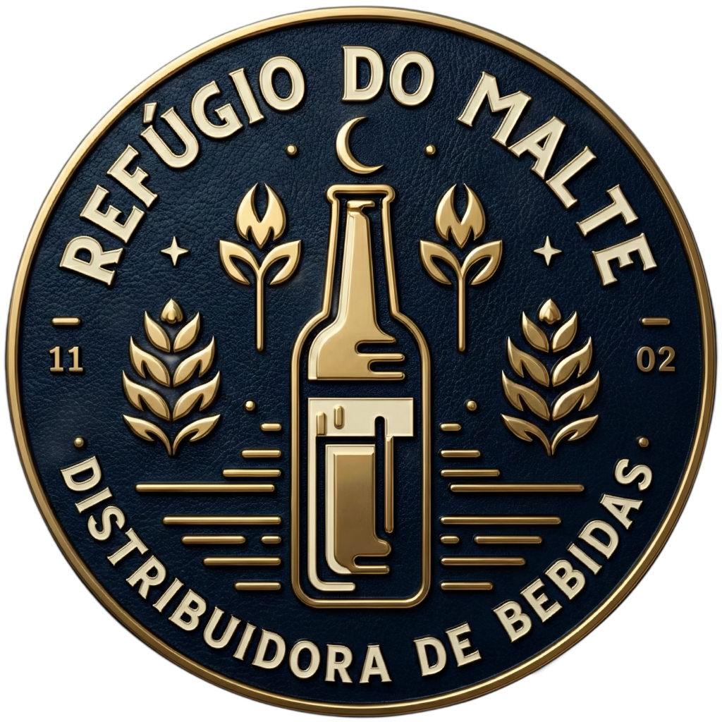 Logo do Refúgio do Malte, distribuidora de bebidas em Ribeirão Preto